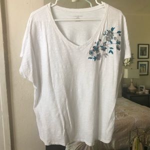 👗3 for $20👚: Lane Bryant Floral Embroidered Tee